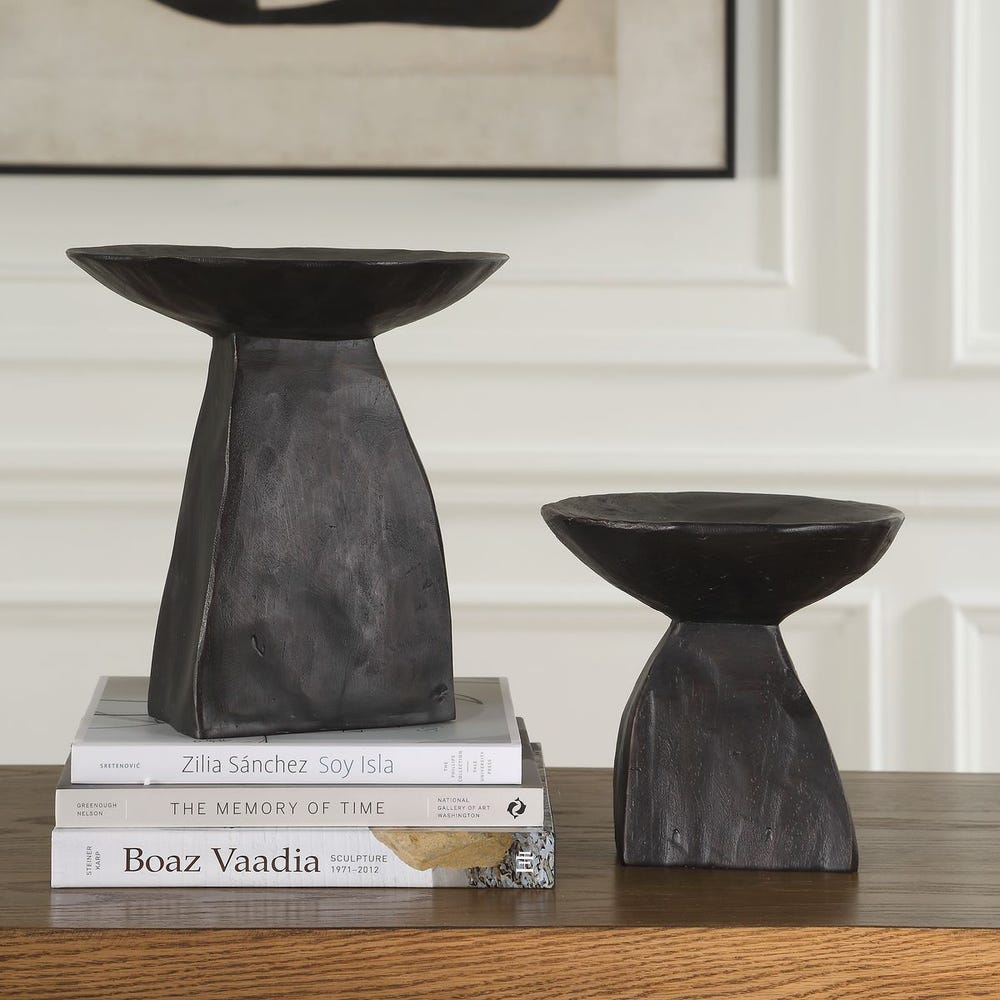 Castanea Pedestal Bowl - Set of 2