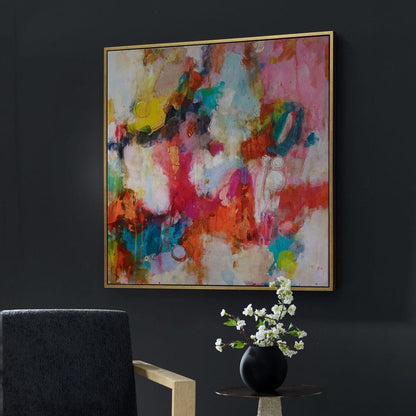 Radiant Flow 44 in. Framed Canvas