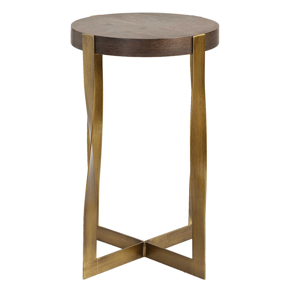 Ascoli 24 in. Walnut Veneer Accent Table