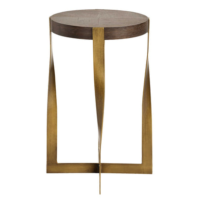 Ascoli 24 in. Walnut Veneer Accent Table