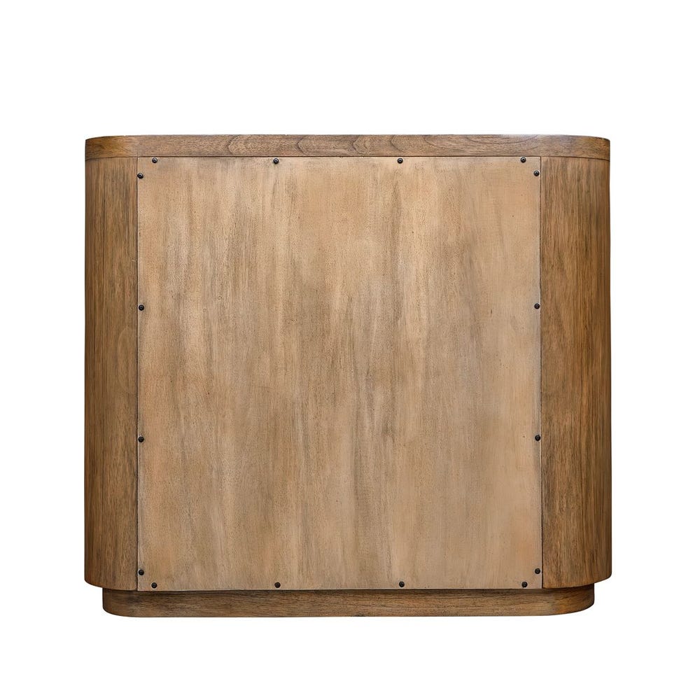 Rombiolo 28 in. Mindi Wood Cabinet