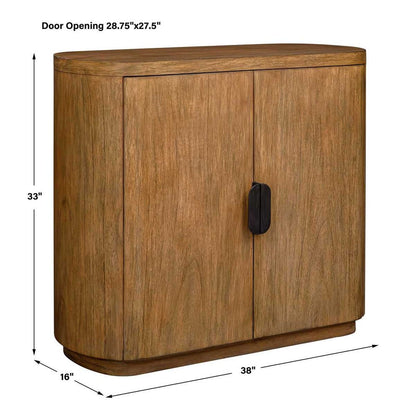 Rombiolo 28 in. Mindi Wood Cabinet
