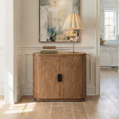 Rombiolo 28 in. Mindi Wood Cabinet