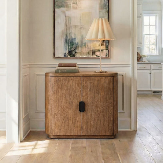 Rombiolo 28 in. Mindi Wood Cabinet