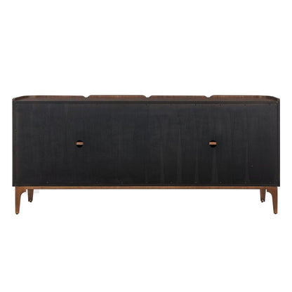 Piacenza 74 in. Mappa Burl Veneer Cabinet