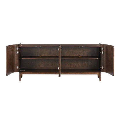 Piacenza 74 in. Mappa Burl Veneer Cabinet