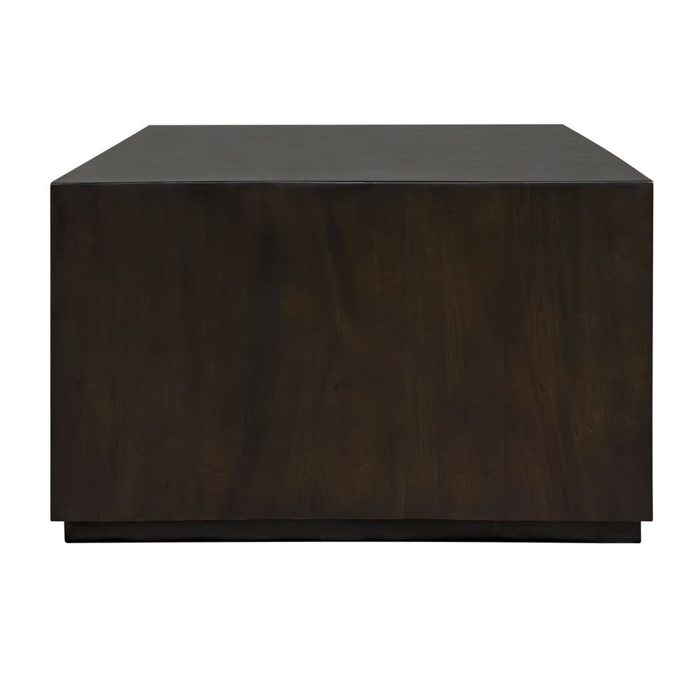 Sorgenti 48 in. Solid Mahogany Wood Coffee Table