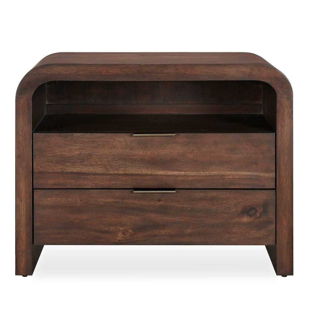 Frassene 30 in. Accacia Wood Side Table