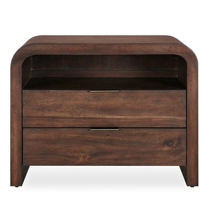 Frassene 30 in. Accacia Wood Side Table