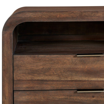 Frassene 30 in. Accacia Wood Side Table