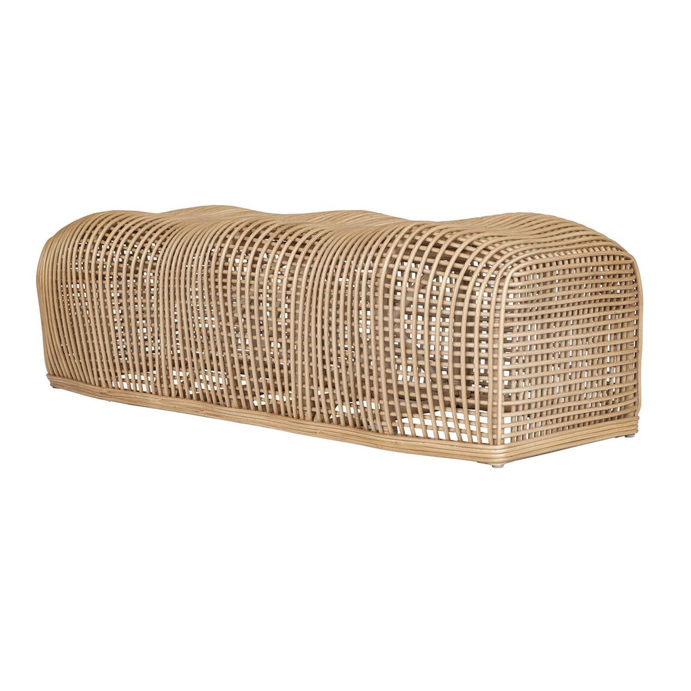 Adelfia Rattan Bench