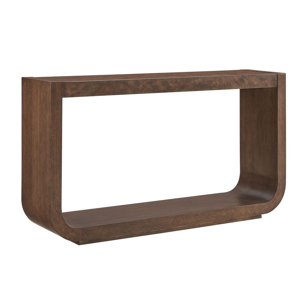Ottavia 58 in. Walnut Oak Veneer Console Table