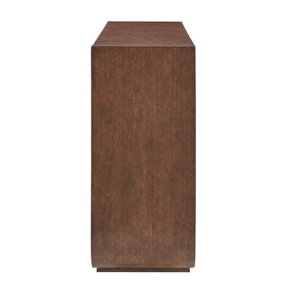 Ottavia 58 in. Walnut Oak Veneer Console Table