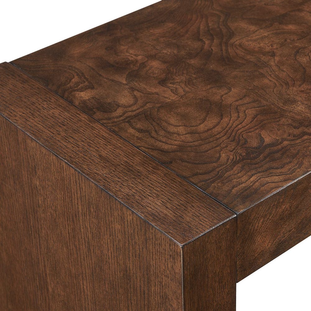 Ottavia 58 in. Walnut Oak Veneer Console Table