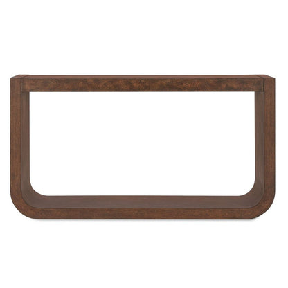 Ottavia 58 in. Walnut Oak Veneer Console Table