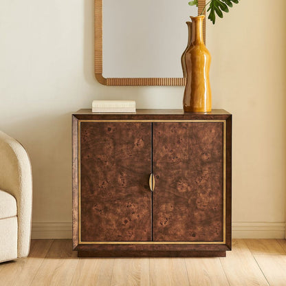 Sempione 36 in. Mappa Burl Veneer Cabinet