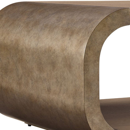 Merlo 55 in. Oak Veneer Coffee Table