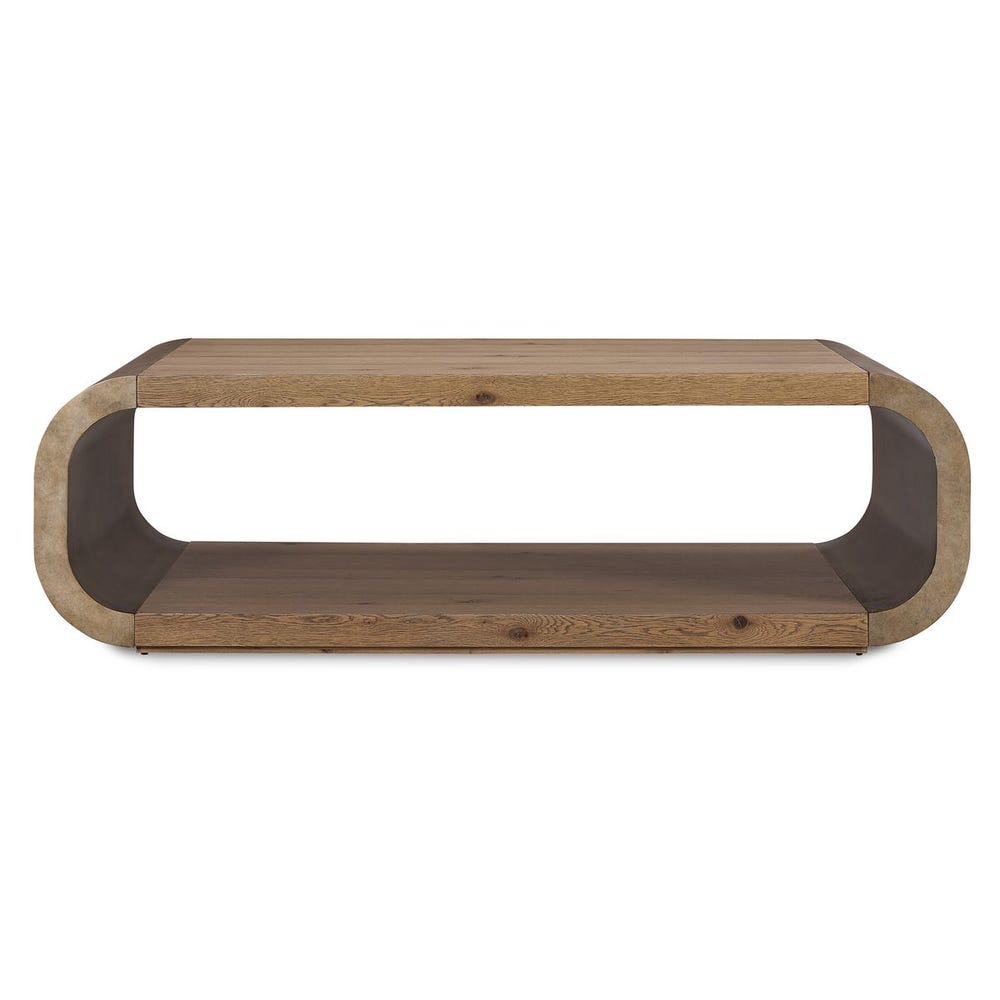 Merlo 55 in. Oak Veneer Coffee Table