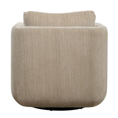 Vasto Upholstered Swivel Chair - Porcelain