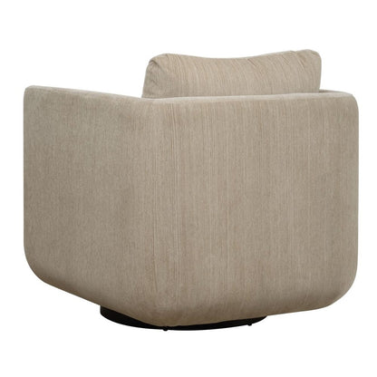 Vasto Upholstered Swivel Chair - Porcelain