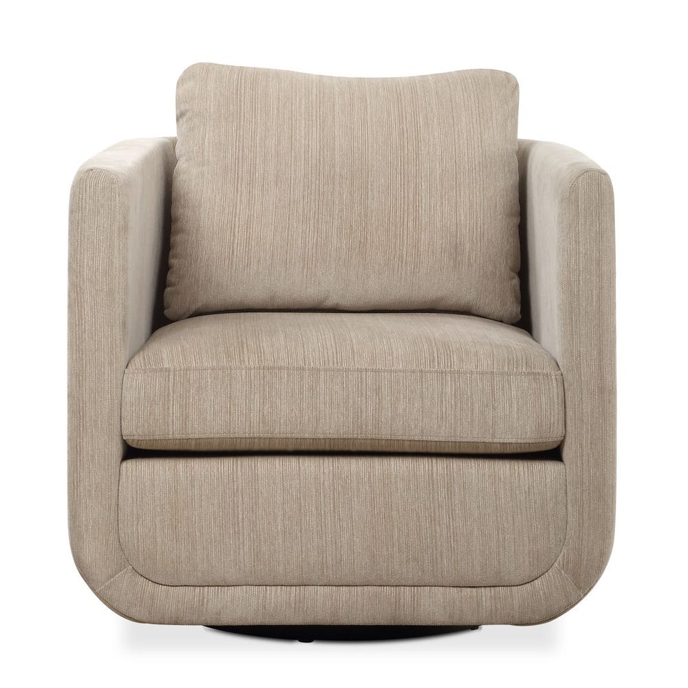 Vasto Upholstered Swivel Chair - Porcelain