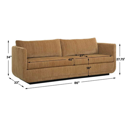 Cerda 86 in. Sofa - Ginger
