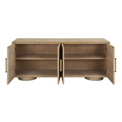 Amendola 79 in. Oak Wood Cabinet