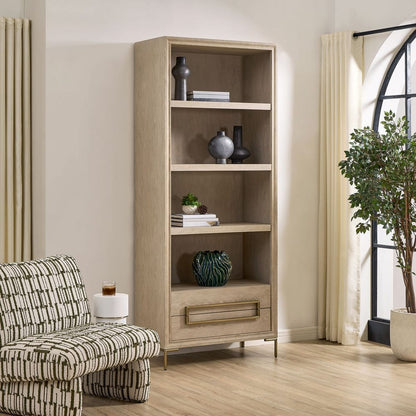 Reghena 88 in. Oak Veneer Etagere