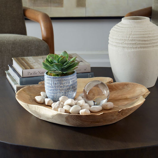 Morino Teak Wood Outdoor Bowl