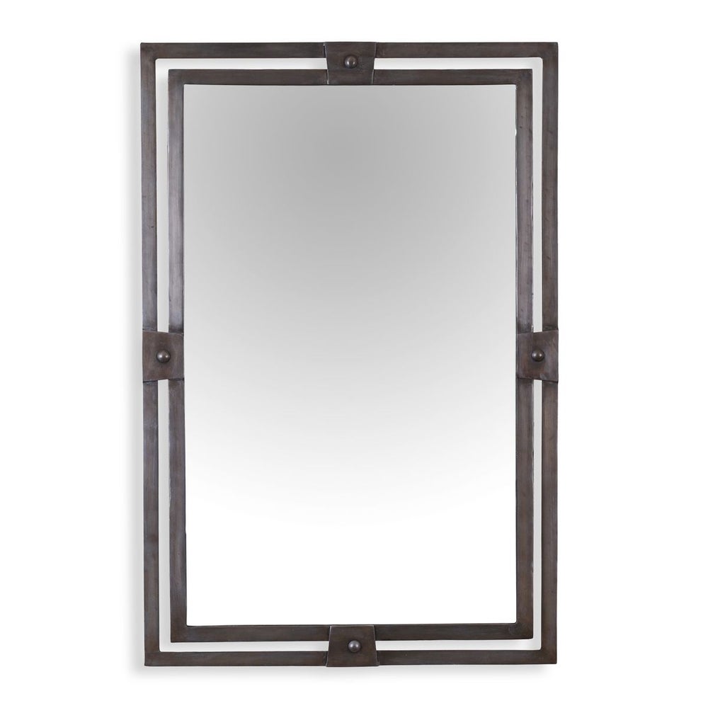 Dussoi 36 in. Iron Frame Mirror