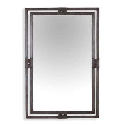 Dussoi 36 in. Iron Frame Mirror