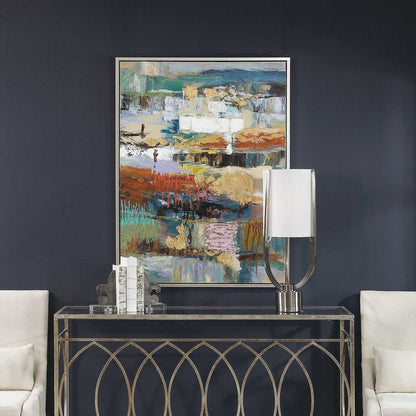 Urban Motion 49 in. Hand Painted Canvas