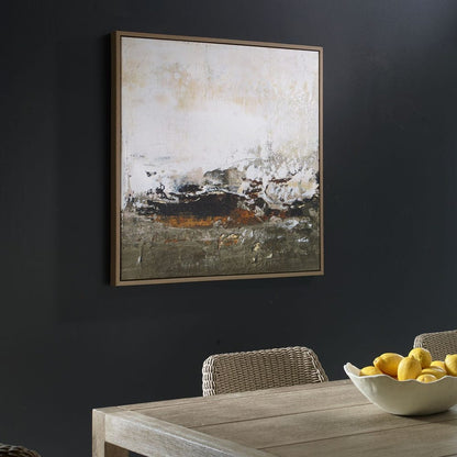 Woodland Ember 38 in. Framed Canvas