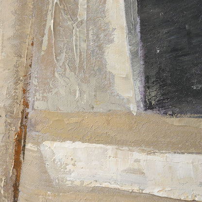 Ochre Accents 59 in. Hand Painted Canvas