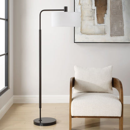 Pavese 66 in. Marble Foot Floor Lamp