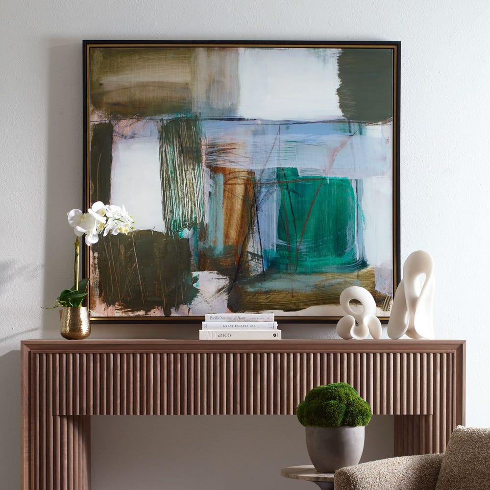 Celestial Tides 55 in. Framed Canvas