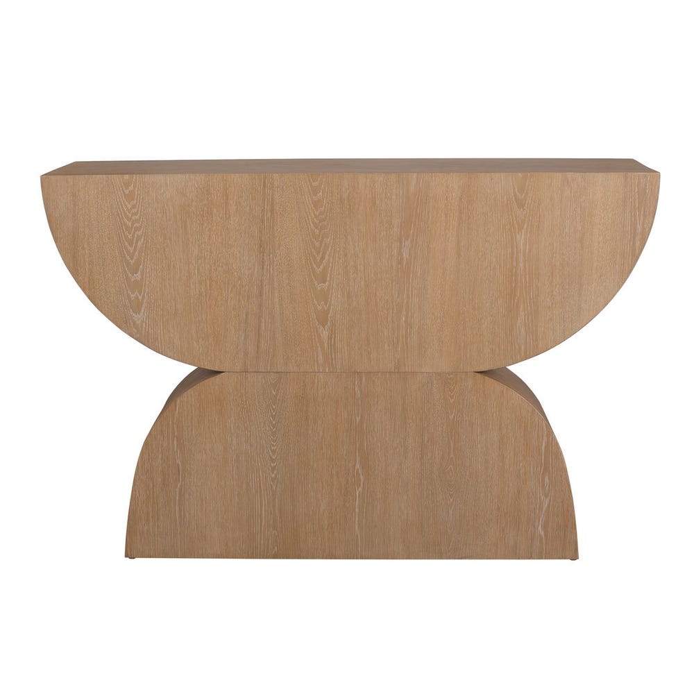 Laurein 52 in. Oak Veneer Console Table