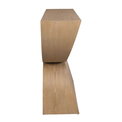 Laurein 52 in. Oak Veneer Console Table