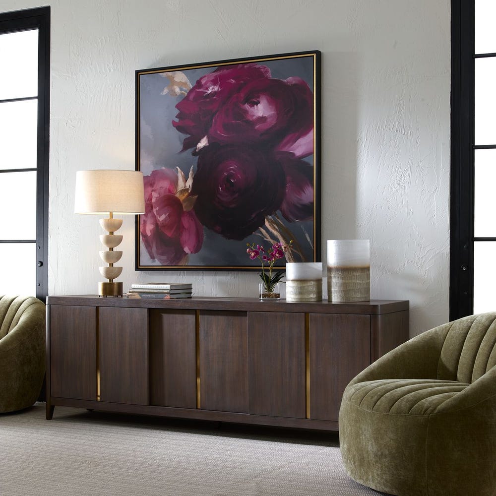 Blossom Nocturne 51 in. Framed Canvas