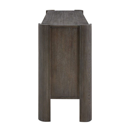Pomonte 56 in. Acacia and Poplar Wood Cabinet