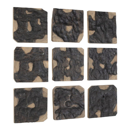 Vittuone 16 in. Suar Wood Wall Decor - Set of 9