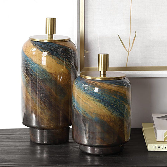 Viminale Glass Container - Set of 2
