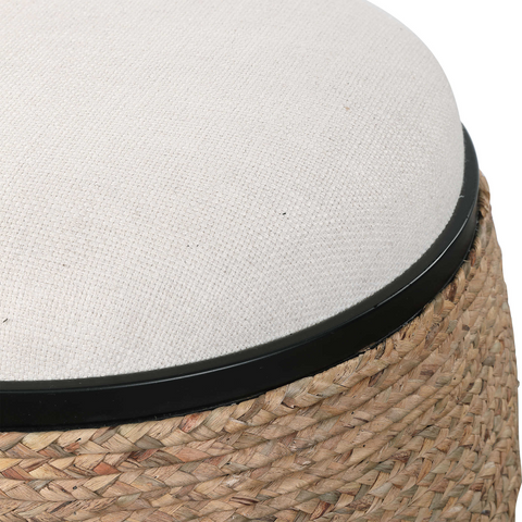 Coastal Round Accent Stool