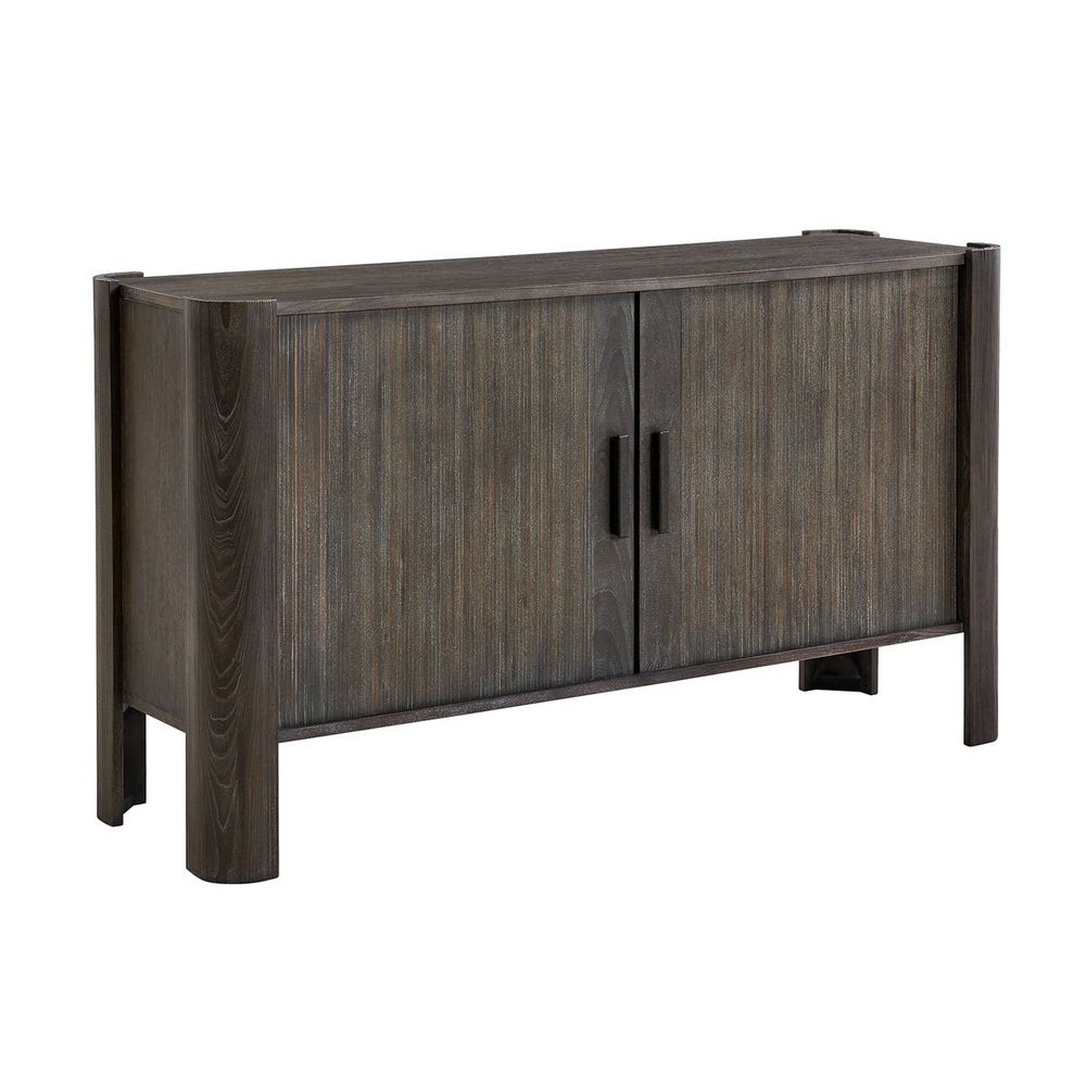 Pomonte 56 in. Acacia and Poplar Wood Cabinet