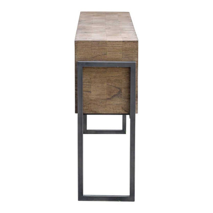 Benito 60 in. Mahogany Wood Console Table