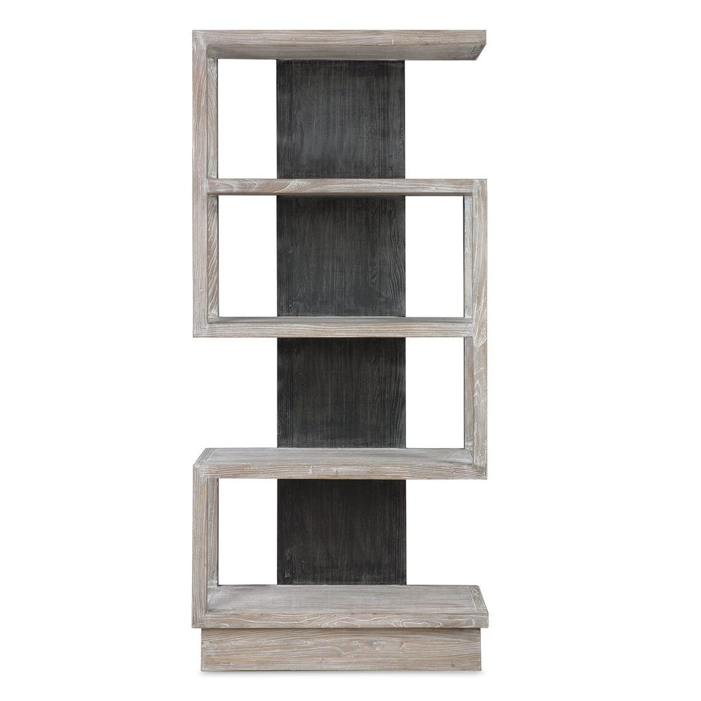 Caprile 80 in. Elm Veneer Etagere