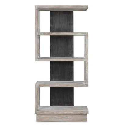 Caprile 80 in. Elm Veneer Etagere