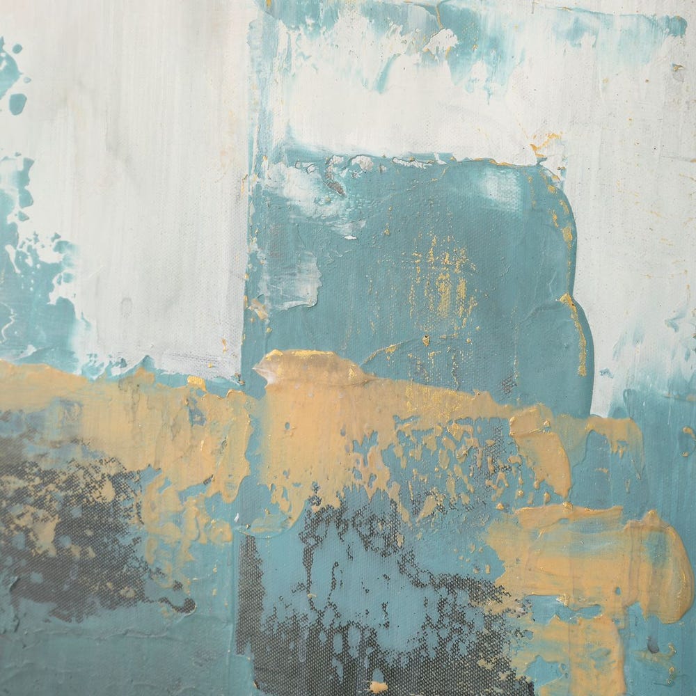 Ocean Whisper 62 in. Hand Painted Canvas