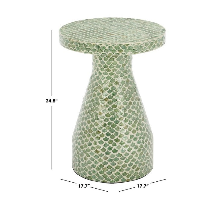 Capanne 25 in. Capiz Accent Table