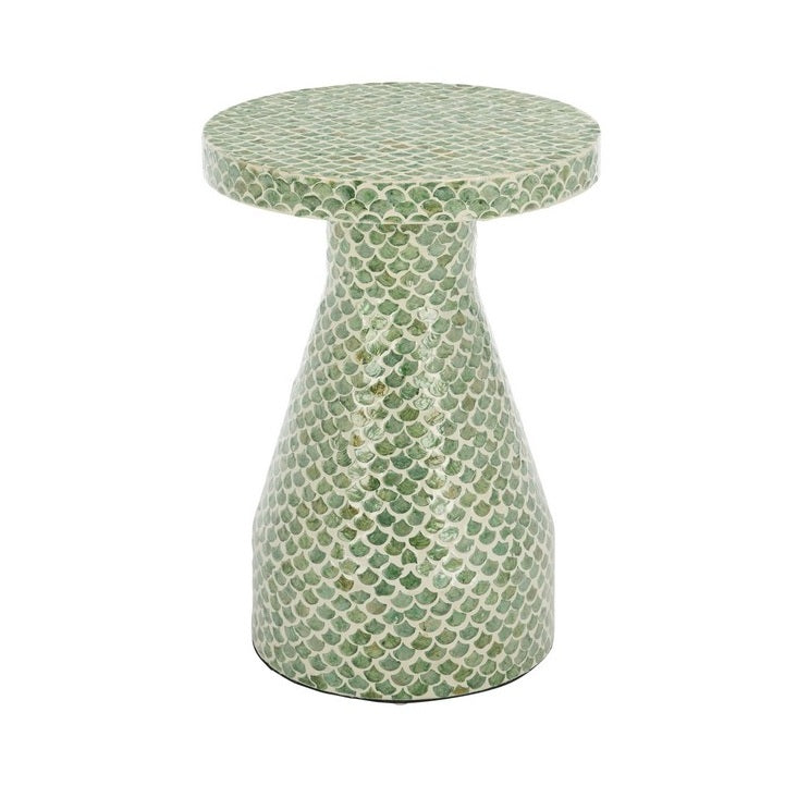 Capanne 25 in. Capiz Accent Table